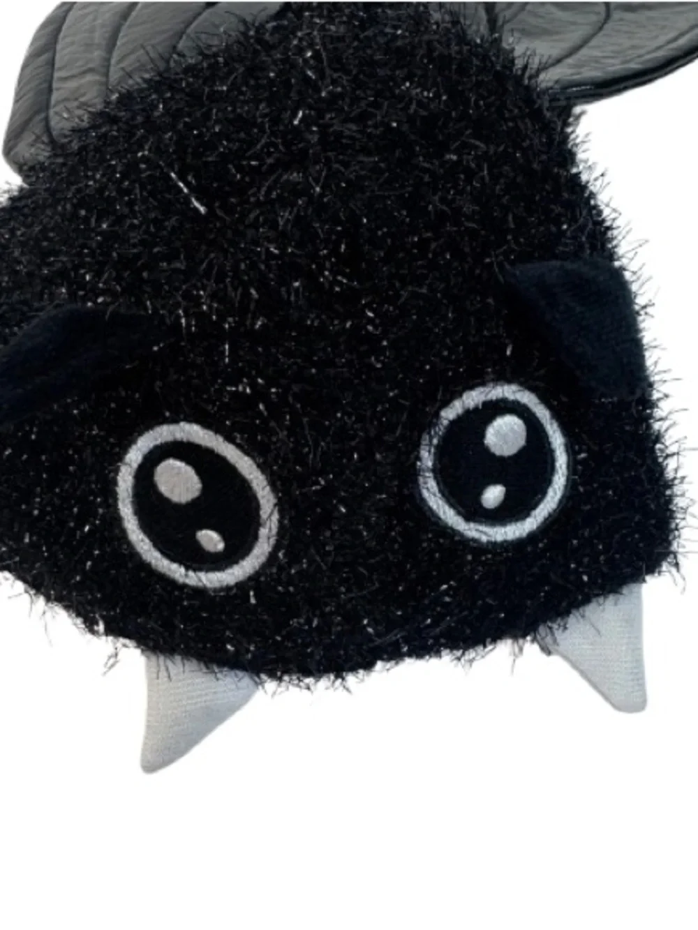 Black Fuzzy Bat Costume for Dog